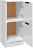 vidaXL Kredens biały wysoki połysk 30x30x70 cm materiał Podgląd zdjęcia produktu 6