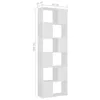 VidaXL 809098, Biały, Drewno, Drewno, 600 mm, 240 mm, 1860 Podgląd zdjęcia produktu 7