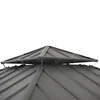 Zedernholz Gazebo KAPS mit Solar - 330cm x 330cm, braun Produktbild-Vorschau 8