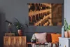 MuchoWow® Wandteppich Wandbehang Flaschenregal in einem Produktbild-Vorschau 5