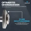 100 WALCUR Spenglerschrauben 4,5 x 25 mm Edelstahl A2 – mit Produktbild-Vorschau 4
