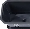 A close-up view of the interior of a dark gray planter pot. Podgląd zdjęcia produktu