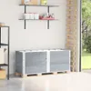 vidaXL Paletten-Aufsatzrahmen 3 Stk. Grau 150x50 cm Produktbild-Vorschau 2