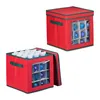 Scatola porta palline di Natale Relaxdays, set da 2, 64 Anteprima dell’immagine prodotto 1