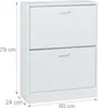 Relaxdays Schuhschrank, HxBxT: 79 x 60 x 24 cm, für 12 Produktbild-Vorschau 4