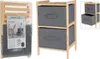 Grauer Holzschrank mit zwei Schubladen 46 cm Produktbild-Vorschau 12