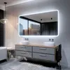 Badspiegel mit LED Beleuchtung - Osaka - 90 cm, 70 cm Produktbild-Vorschau 4