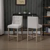 HOMCOM 2er-Set Barhocker moderne Küchenstühle Leinen-Touch Produktbild-Vorschau 11