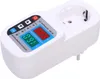 A white voltage protector plug with digital displays and buttons. Anteprima dell’immagine prodotto