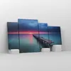 Bild auf Leinwand - Leinwandbild - 4 Teile - Brücke Meer Produktbild-Vorschau 4