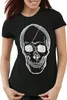 style3 Smiling Skull T-Shirt Damen, Farbe:Schwarz, Produktbild-Vorschau 1