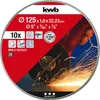 KWB Trennscheiben-Set, 712022, 125x1,0 mm, 10 Stück Produktbild-Vorschau 3