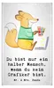 Mr. & Mrs. Panda Handtuch Grafiker Herz - Weiß - Geschenk, Produktbild-Vorschau 1