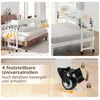 COSTWAY Tavolino da letto con rotelle, tavolino regolabile Anteprima dell’immagine prodotto 5