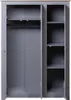 VidaXL 282662, Grau, Garderobe, 4 Regale, 3 Tür(en), Grau, Produktbild-Vorschau 12