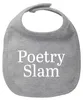 Huuraa Baby Lätzchen Poetry Slam Schriftzug Heather Grey Produktbild-Vorschau 1
