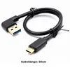 M44 USB 3.0 Kabel A auf USB-C linksgewinkelt – 50 cm Daten- Produktbild-Vorschau 3