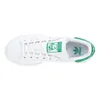 A top-down view of a white Adidas Stan Smith sneaker with green accents. Náhled obrázku produktu