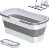 Seau pliable en silicone, seau polyvalent pour le ménage, Voir les images du produit 1