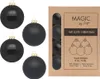 Weihnachtskugeln Glas 8cm 12 Stück - Ebony Black Produktbild-Vorschau 1