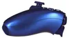A side view of a blue video game controller against a white background. Produktbild-Vorschau