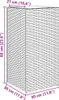 vidaXL Fioriera grigia 30x30x60 cm Poly Rattan Anteprima dell’immagine prodotto 8