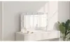 vidaXL Vanity zrkadlo biele 80 x 45 x 18 cm sklo a dyhované Náhľad obrázku produktu 6