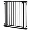 A black metal baby gate is shown against a white background. Anteprima dell’immagine prodotto