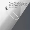 An image showing a wall anchor and a cord attached to it, with text explaining its purpose. Produktbild-Vorschau