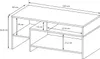 Wohnwand ALVA 260 cm+ Kommode + Couchtisch Schrankwand Produktbild-Vorschau 7