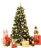 A decorated Christmas tree with presents underneath and a Santa figure. Náhled obrázku produktu