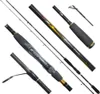 Multiple parts of fishing rods are arranged diagonally on a white background. Produktbild-Vorschau