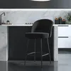 Thekenhocker aus schwarzem Samt Produktbild-Vorschau 6