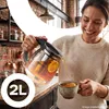 Théière en verre 2 l 2000 ml avec filtre en acier Voir les images du produit 5