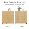 Collage showing the back and front of a bamboo shoe cabinet. Podgląd zdjęcia produktu
