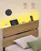 A modern bed frame with built-in charging and lighting features. Náhled obrázku produktu