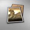 Gerahmtes Poster - Schwarzer Rahmen - Löwen Sonnenuntergang Produktbild-Vorschau 3