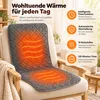 Elektrisches Heizkissen für Stuhl, 45 x 90 cm, 75 W, 3 Produktbild-Vorschau 4