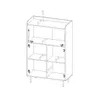 Kommode mit Bar Nero KB90, Stilvoll Highboard, Produktbild-Vorschau 9