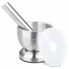 Relaxdays Mörser mit Stößel, aus Edelstahl, mit Deckel, Produktbild-Vorschau 9