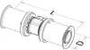 ROTH WERKE Roth spojka, 17x17 mm, PPSU, 1 ks. Náhled obrázku produktu 2