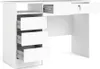 Bureau Plus avec 1 étagère, 3 petits tiroirs et 1 grand Voir les images du produit 3