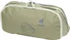 A green duffel bag with a logo and text on it, lying flat. Produktbild-Vorschau
