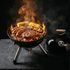 Relaxdays Mini Kugelgrill, tragbar, Ø 30 cm, Picknickgrill Produktbild-Vorschau 2