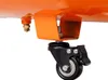 A close-up view of a caster wheel attached to an orange piece of equipment. Anteprima dell’immagine prodotto