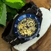 Holzwerk DELITZSCH Herren Automatik Handaufzug Holz Uhr, Produktbild-Vorschau 3