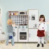 Drewniana kuchnia dla dzieci COSTWAY, kuchnia do zabawy z Podgląd zdjęcia produktu 2