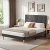 Letto matrimoniale Bealife imbottito, dimensioni 140x200 Anteprima dell’immagine prodotto 8
