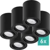 6er Set Oktaplex Aufbaustrahler Alu schwenkbar 3-Step Produktbild-Vorschau 1