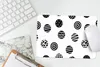 MuchoWow® Mauspad Mousepad Muster - Punkte - Schwarz und Produktbild-Vorschau 6